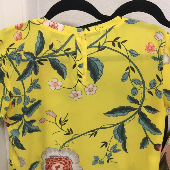 Darling J. Crew Floral Top, Tulip-style hem, XSP - Picture 7 of 8